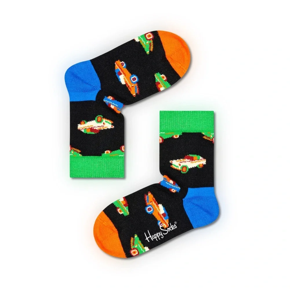 Happy Socks Mini & Me Father And Son Car crew Socks Gift Box